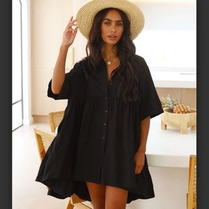 Black Billy J Shirt dress